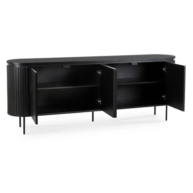 Комод MEBEL ELITE BECK 200 см Чорний