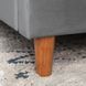 Кровать MEBEL ELITE DENNIS Welur 120x200 см Темно-Серый