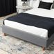 Кровать MEBEL ELITE DENNIS Welur 120x200 см Темно-Серый