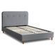 Кровать MEBEL ELITE DENNIS Welur 120x200 см Темно-Серый