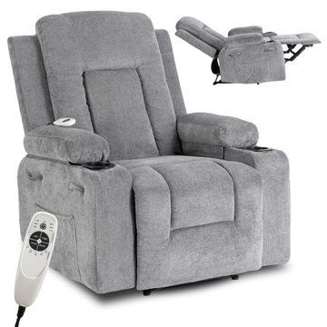 Массажное кресло MEBEL ELITE BOX 2 ткань: Темный серый
