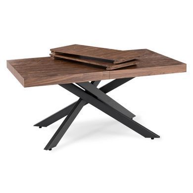 Раскладной обеденный стол MEBEL ELITE HAMPTON 160(240)*90 см Орех