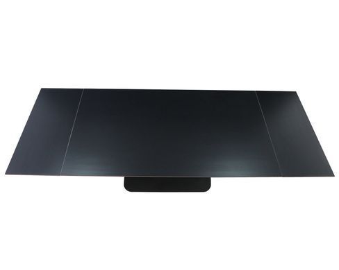 Стол INTARSIO OVIDIO CERAMIC 160(240)*90 черный мат/черный каркас