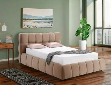 Кровать SIGNAL PARMA Велюр 140x200см бежевый Bluvel №40