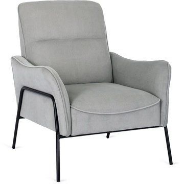 Кресло мягкое MEBEL ELITE ALBERTO ткань: серый