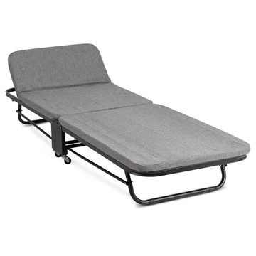 Лежак розкладний MEBEL ELITE CASSINI 185х65 см Сірий