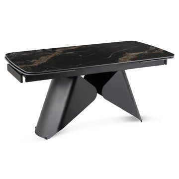 Раскладной обеденный стол MEBEL ELITE VERONA 160(240)*90 см Черный