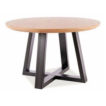Стол Cono II Дуб 120x120 см SIGNAL