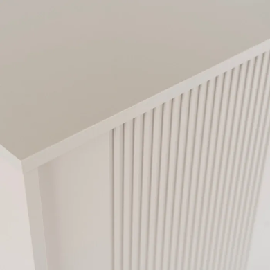 Комод MEBEL ELITE SOFT Кашемир/Черный