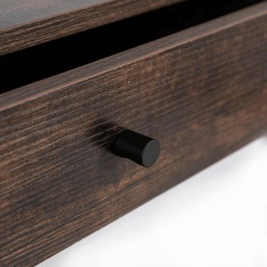 Консоль MEBEL ELITE EVERLY 100 см Рустикальный дуб/Черный