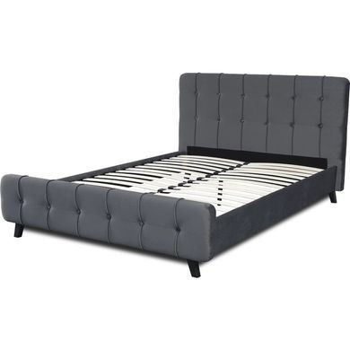 Ліжко MEBEL ELITE LINO 140x200 см Темно-сірий