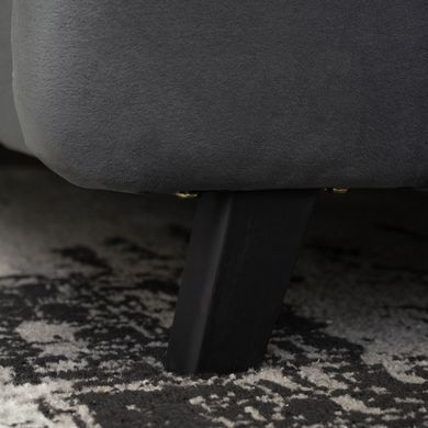 Ліжко MEBEL ELITE LINO 140x200 см Темно-сірий