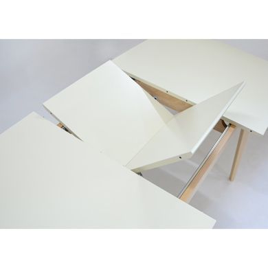 Стол EXEN II стол 120(160)*80 дерево/кремовый