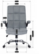 Кресло офисное поворотное MEBEL ELITE OLMO / LONDON ткань: серый
