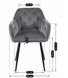 Стул бархатный MEBEL ELITE VIKI Velvet серый