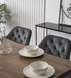 Стул бархатный MEBEL ELITE VIKI Velvet серый