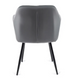 Стул бархатный MEBEL ELITE VIKI Velvet серый