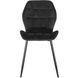 Стілець оксамитовий MEBEL ELITE LUCKY Velvet Чорний