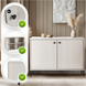 Комод MEBEL ELITE SOFT Кашемир/Черный