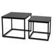 Комплект журнальних столів MEBEL ELITE TEVET 2 шт Чорний