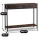 Консоль MEBEL ELITE EVERLY 100 см Рустикальный дуб/Черный