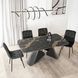 Розкладний обідній стіл MEBEL ELITE VERONA 160(240)*90 см Чорний