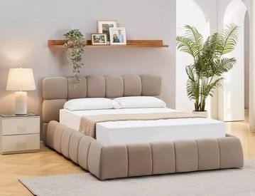 Кровать SIGNAL PARMA Велюр 160x200см бежевый Bluvel №40