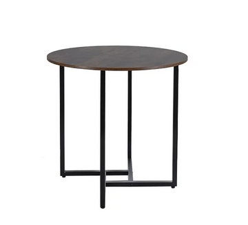 Стол ALTO II 80X80 см коричневый рустикальный/черный SIGNAL