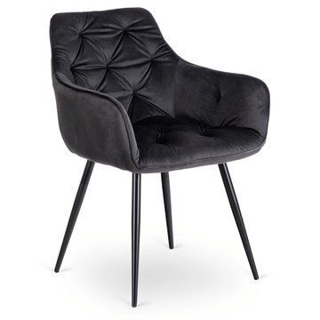 Обідній стілець MEBEL ELITE MODESTO Welur Чорний
