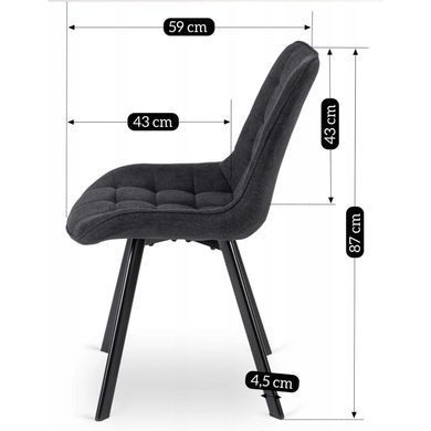 Стул MEBEL ELITE RICK 2 Черный