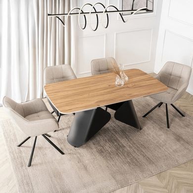 Розкладний обідній стіл MEBEL ELITE VERONA 160(240)*90 см Дуб золотий