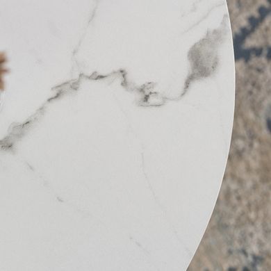 Журнальний стіл MEBEL ELITE CLIFF Marmur 53*53 см Білий