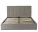 Кровать двуспальная бархатная MEBEL ELITE PANAMA Velvet 160x200 см Серый