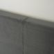 Кровать двуспальная MEBEL ELITE MELIA, 160x200 см, Велюр серый