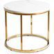 Журнальний стіл MEBEL ELITE CLIFF Marmur 53*53 см Білий