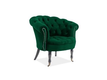 Крісло Philips Velvet Зелений 87 х 78 см SIGNAL