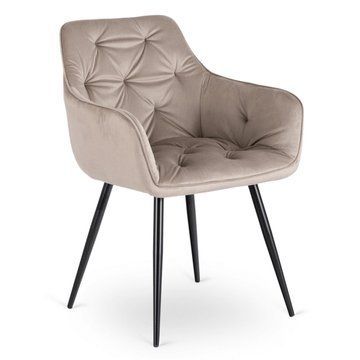Обідній стілець MEBEL ELITE MODESTO Welur Бежевий