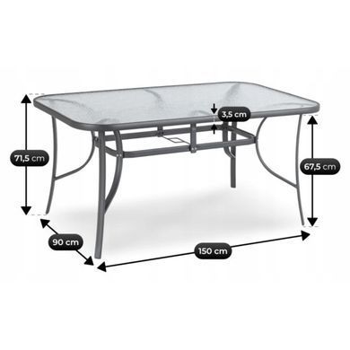 Комплект садовой мебели MEBEL ELITE LIBERTY Черный