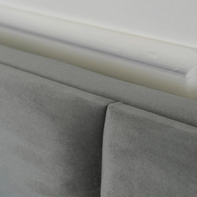 Кровать MEBEL ELITE MANDA Welur 140x200 см Серый