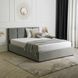 Кровать MEBEL ELITE MANDA Welur 140x200 см Серый