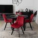 Стілець оксамитовий MEBEL ELITE RICK Velvet Бордовий
