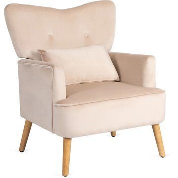 Кресло мягкое MEBEL ELITE BUNNY Welur Бежевый