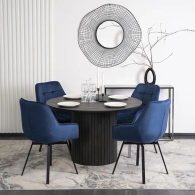 Стол круглый MEBEL ELITE LYON 120 см Черный
