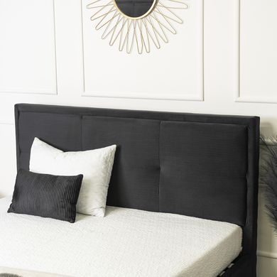Кровать двуспальная MEBEL ELITE ANDRE 160x200 см Черный