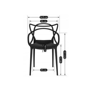 Стул пластиковый MEBEL ELITE CELTIC Черный
