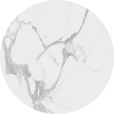Комплект журнальних столиків OREO Білий Мармур/Чорний 53x53 / 43x43 см HALMAR