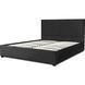 Кровать двуспальная MEBEL ELITE ANDRE 160x200 см Черный