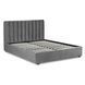 Ліжко MEBEL ELITE MARI Welur 140x200 см Сірий