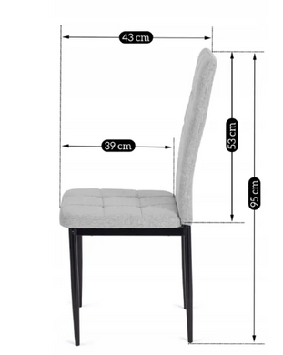 Стул MEBEL ELITE TEX ткань: серый