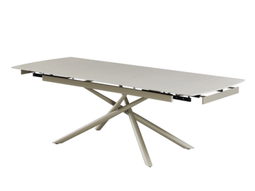 Керамический стол VETRO Пино TML-1200 VETRO 180(240)x90 Венеция деликато + капучино